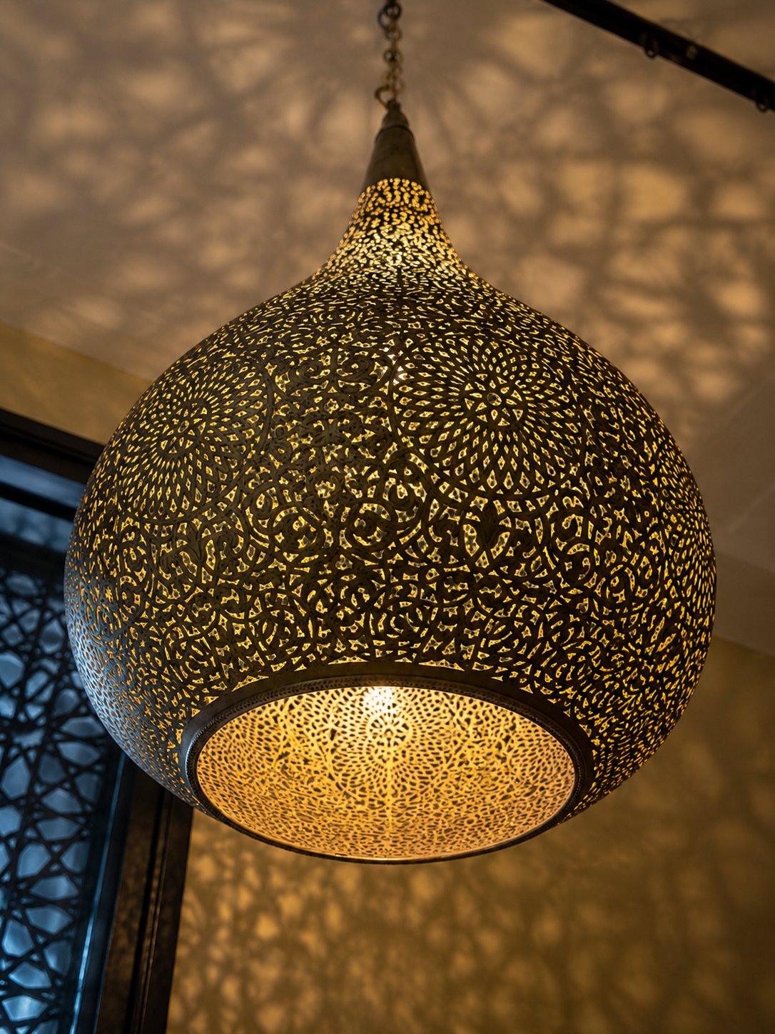 Lanterne Marocaine en Cuivre 100% – Décoration Fassi Artisanale