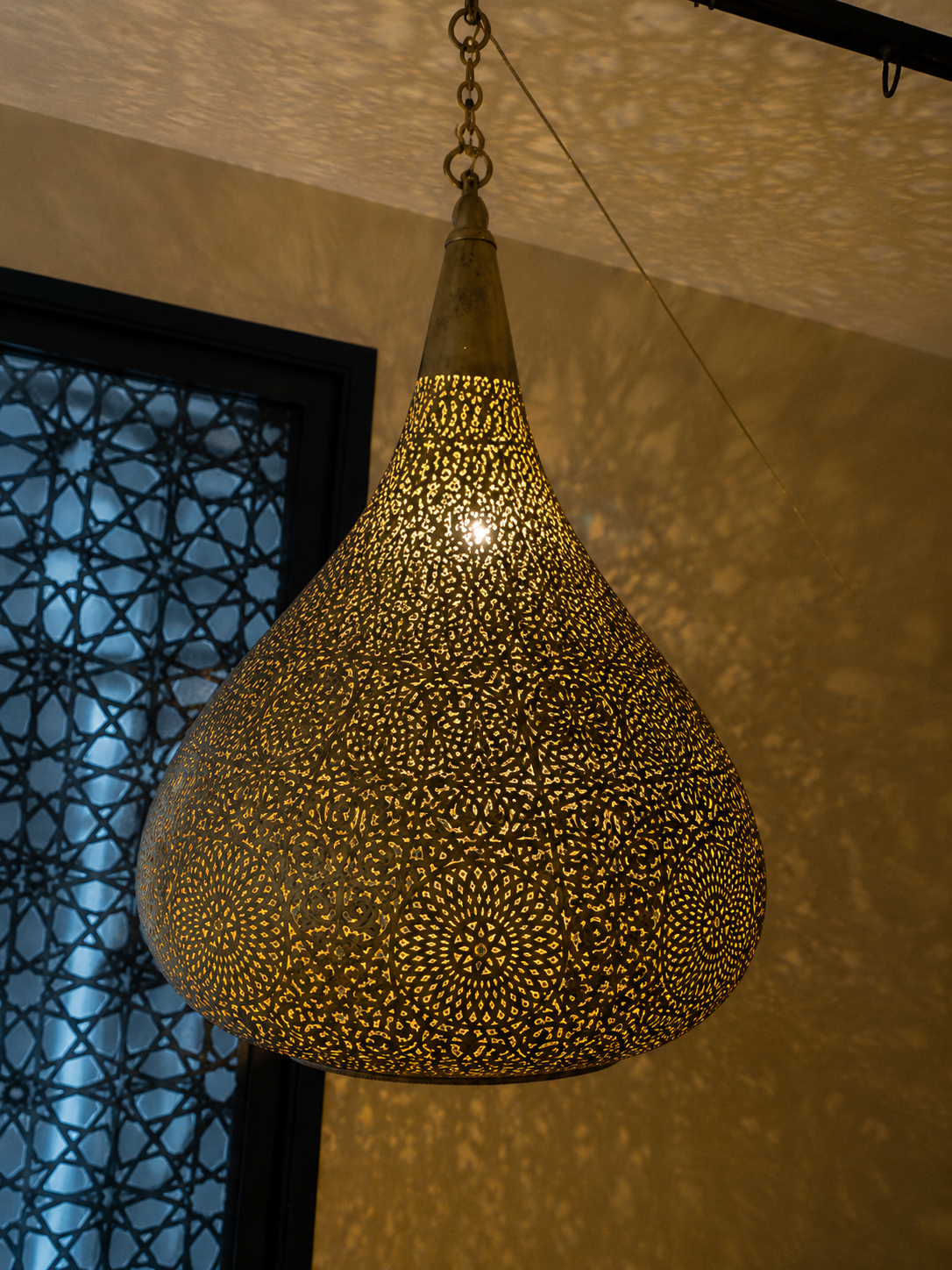 Lanterne Marocaine en Cuivre 100% – Décoration Fassi Artisanale