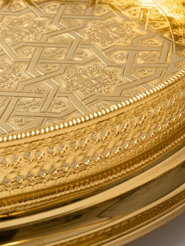 Plateau à Thé Marocain en Cuivre – Élégant et Authentique