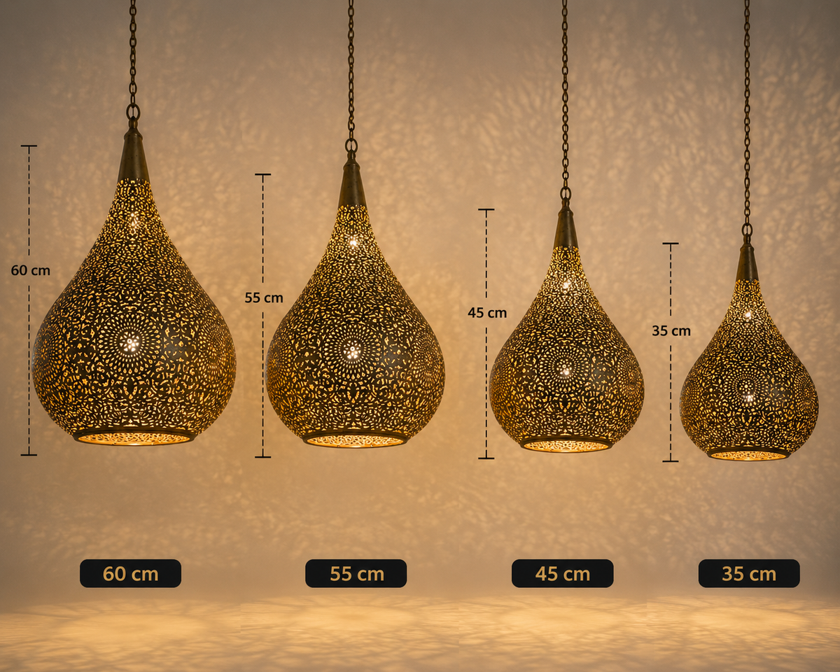 Lanterne Marocaine en Cuivre 100% – Décoration Fassi Artisanale