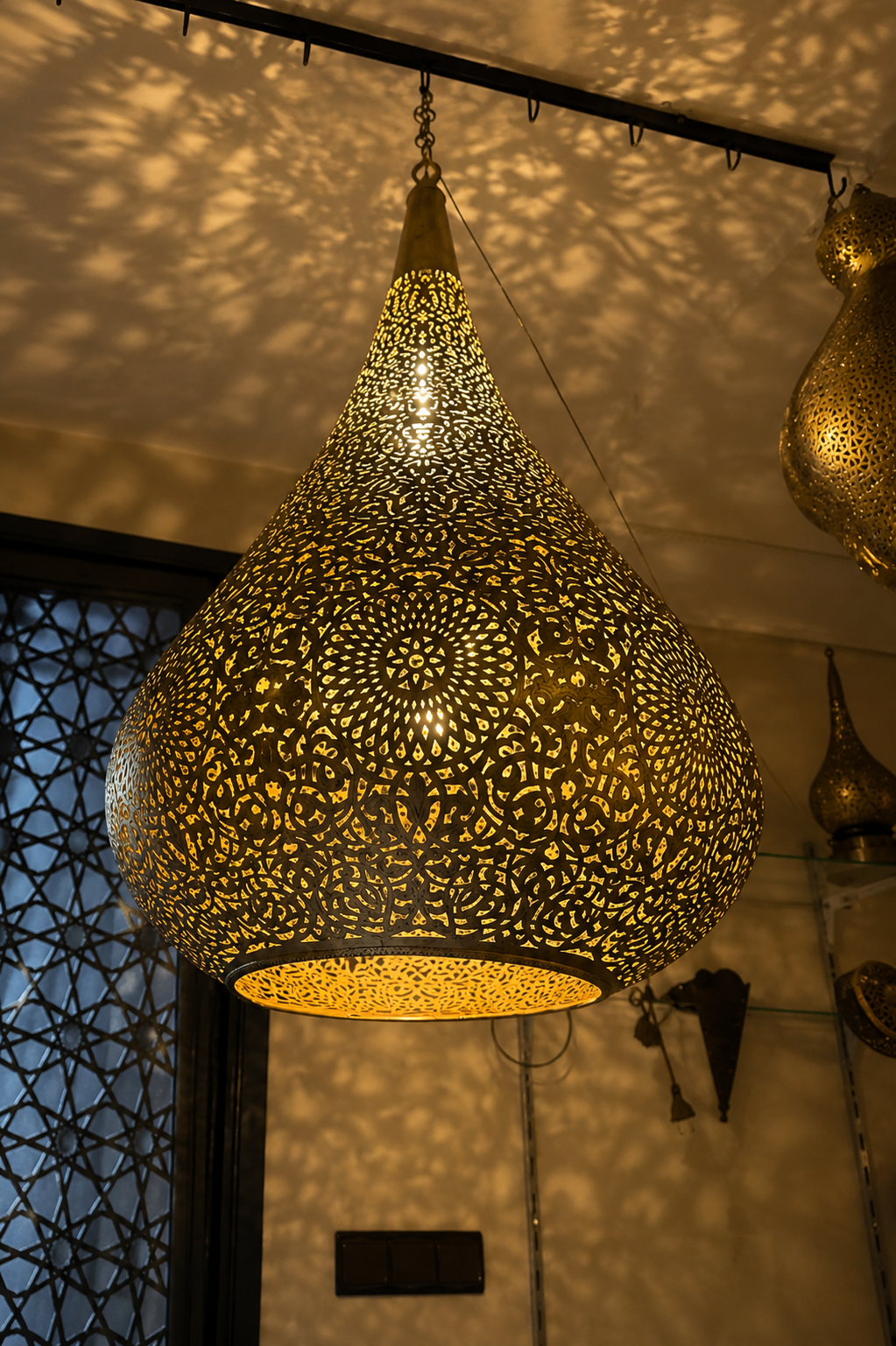Lanterne Marocaine en Cuivre 100% – Décoration Fassi Artisanale