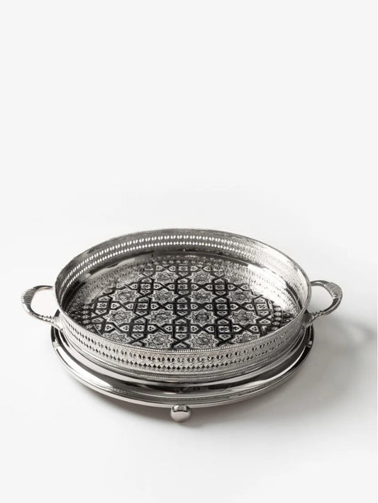 Plateau à Thé Marocain en Cuivre – Élégant et Authentique