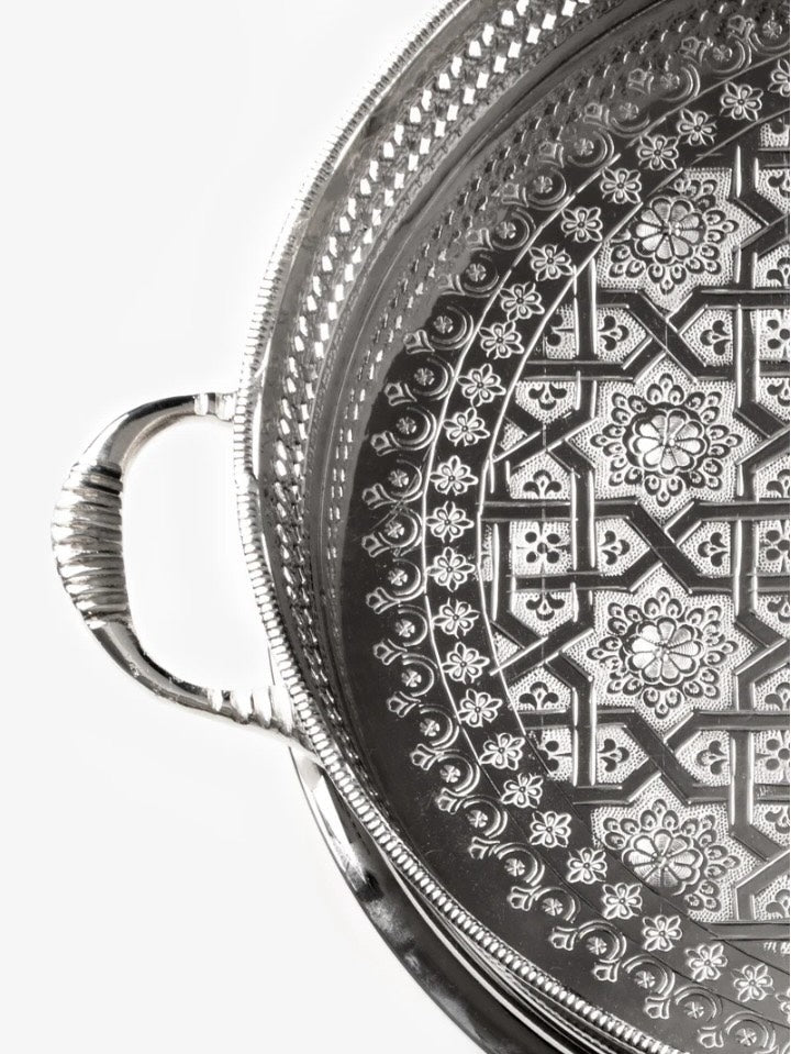 Plateau à Thé Marocain en Cuivre – Élégant et Authentique