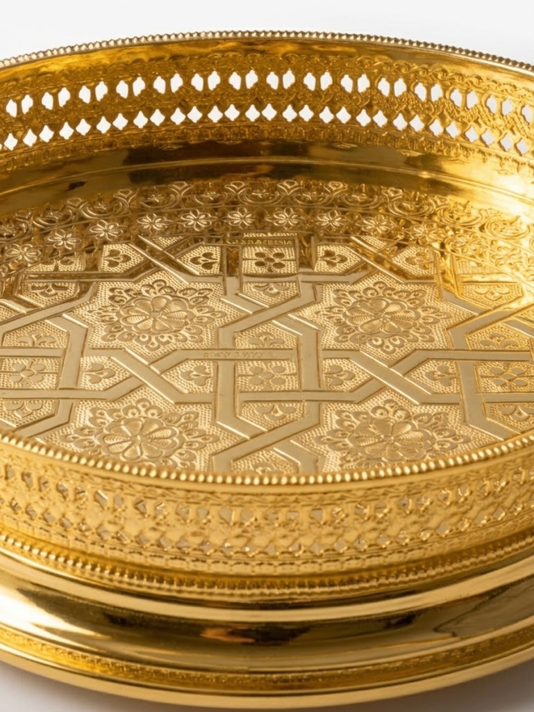 Plateau à Thé Marocain en Cuivre – Élégant et Authentique